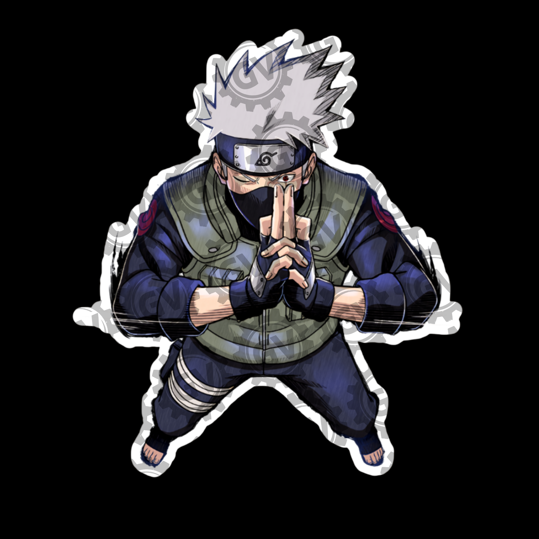 Kakashi Stickers Set 4