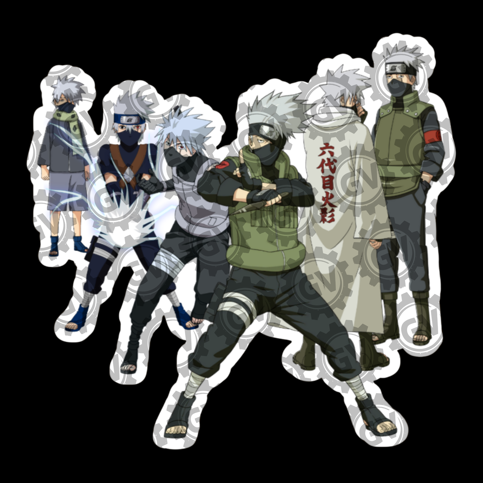 Kakashi Stickers Set 3