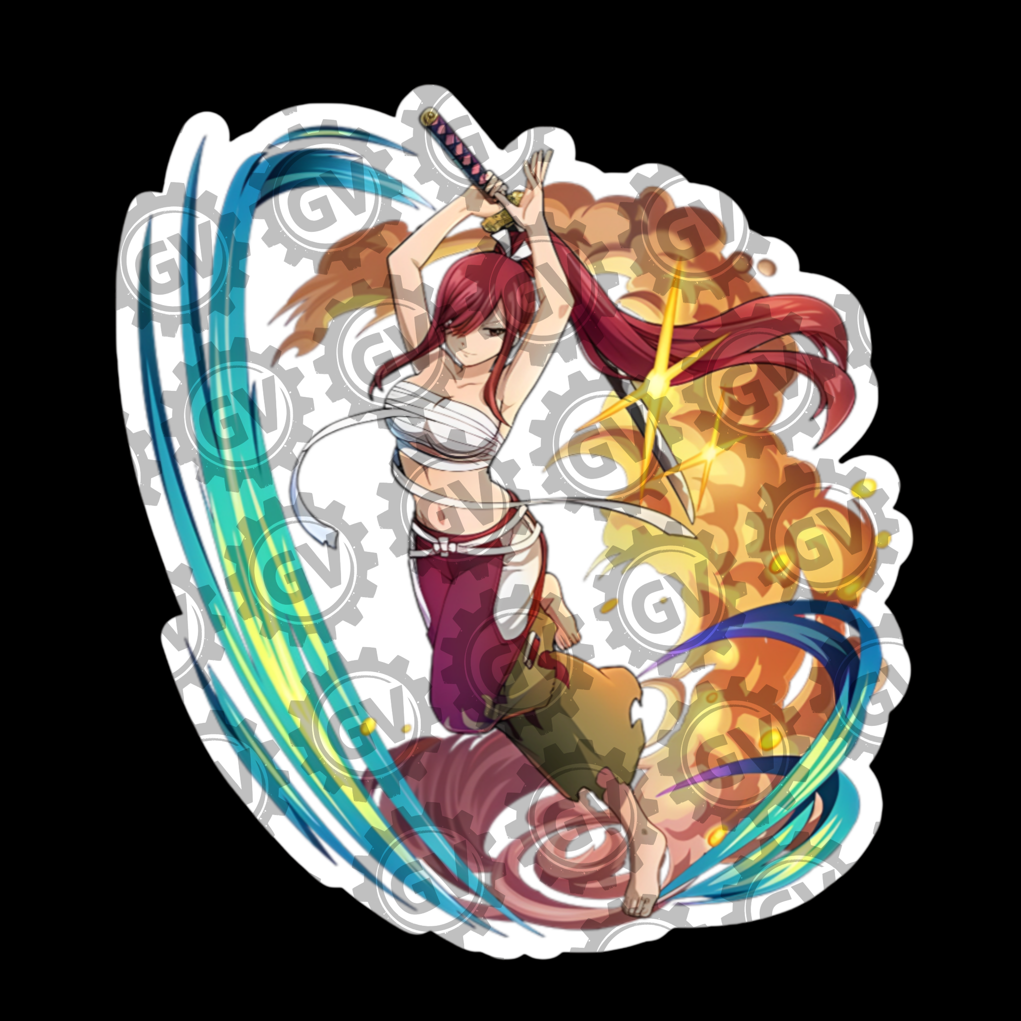 Erza Stickers Set 1