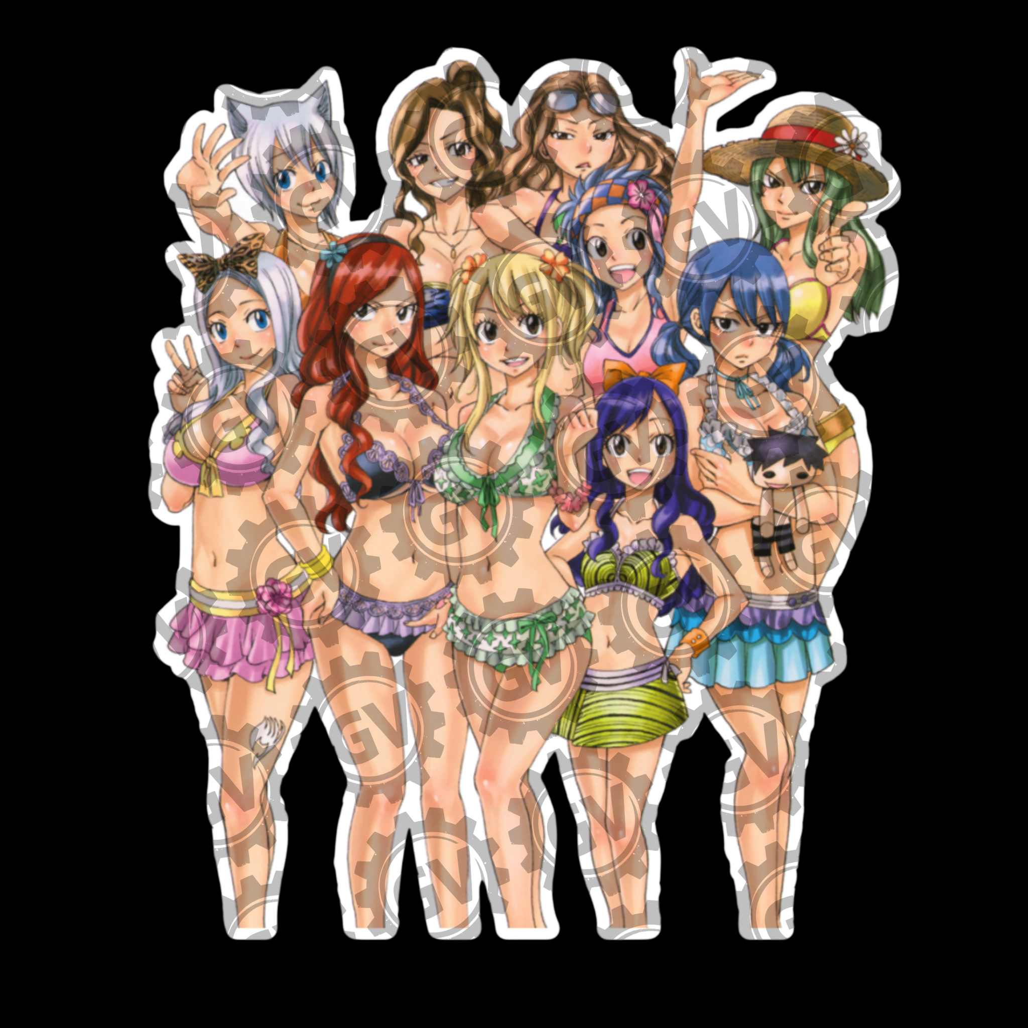Erza Stickers Set 1