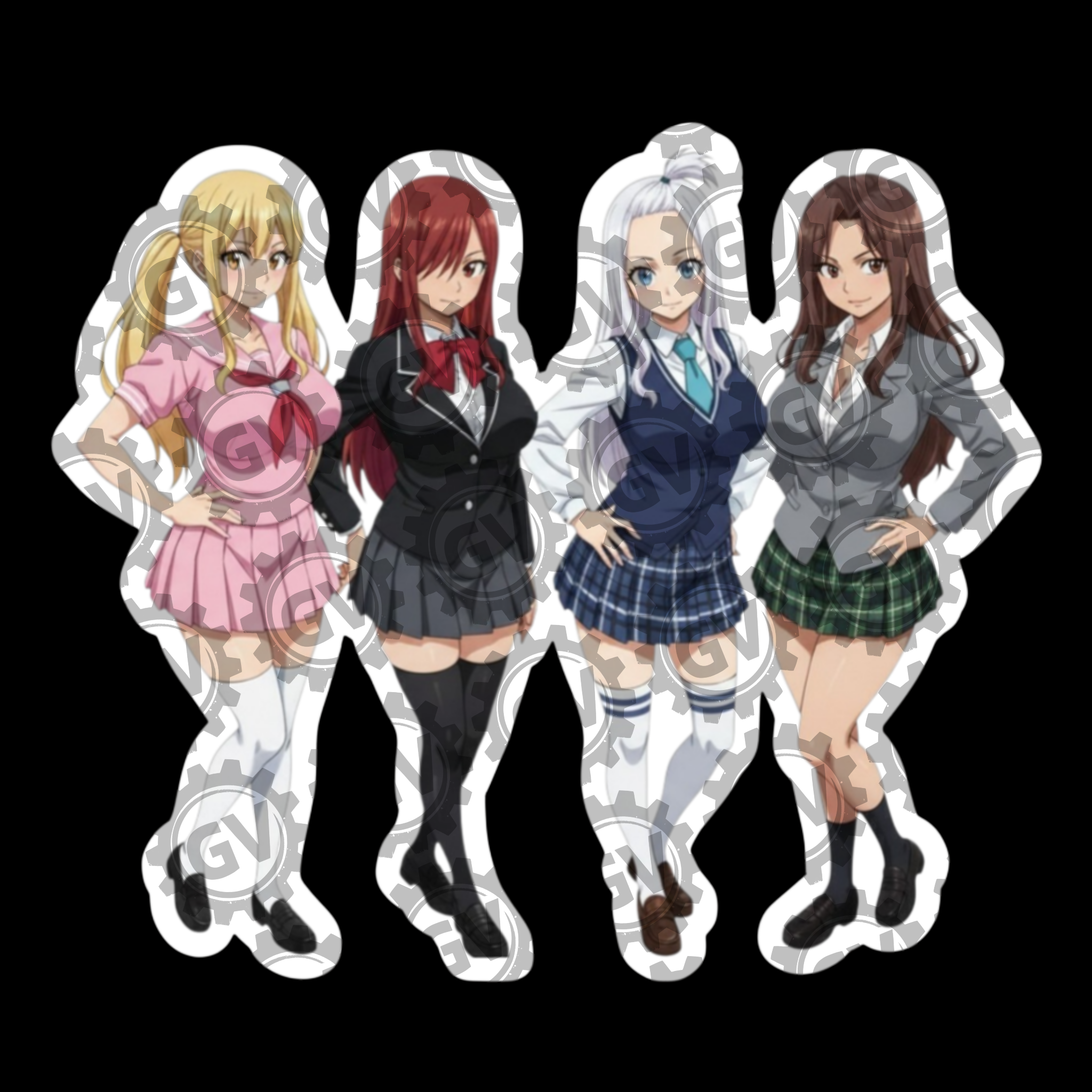 Erza Stickers Set 3