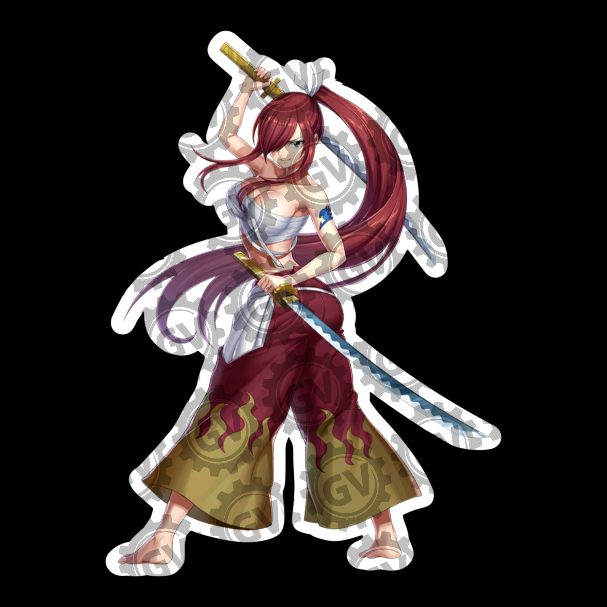 Erza Stickers Set 4