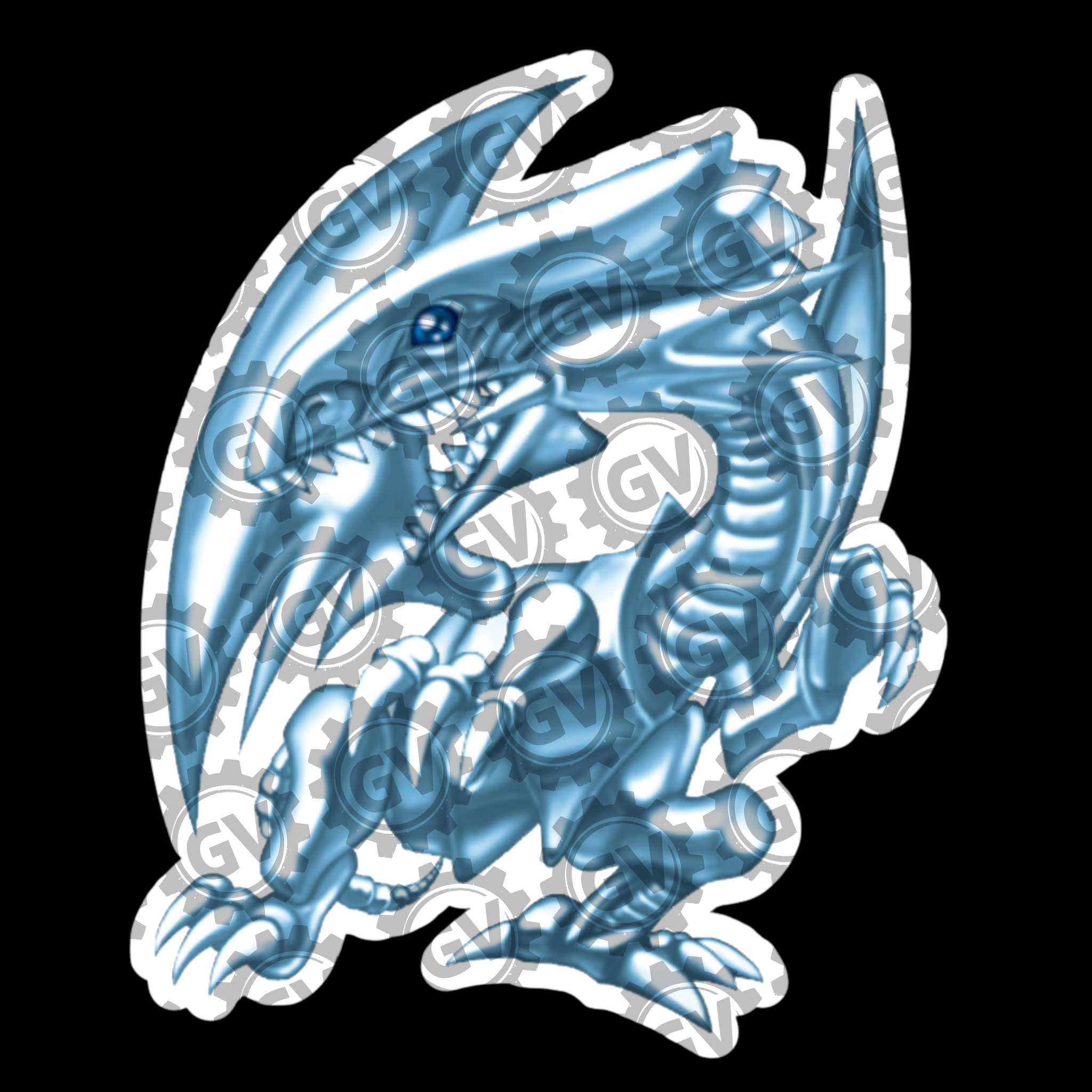 Blue Eyes White Dragon Stickers & Decals