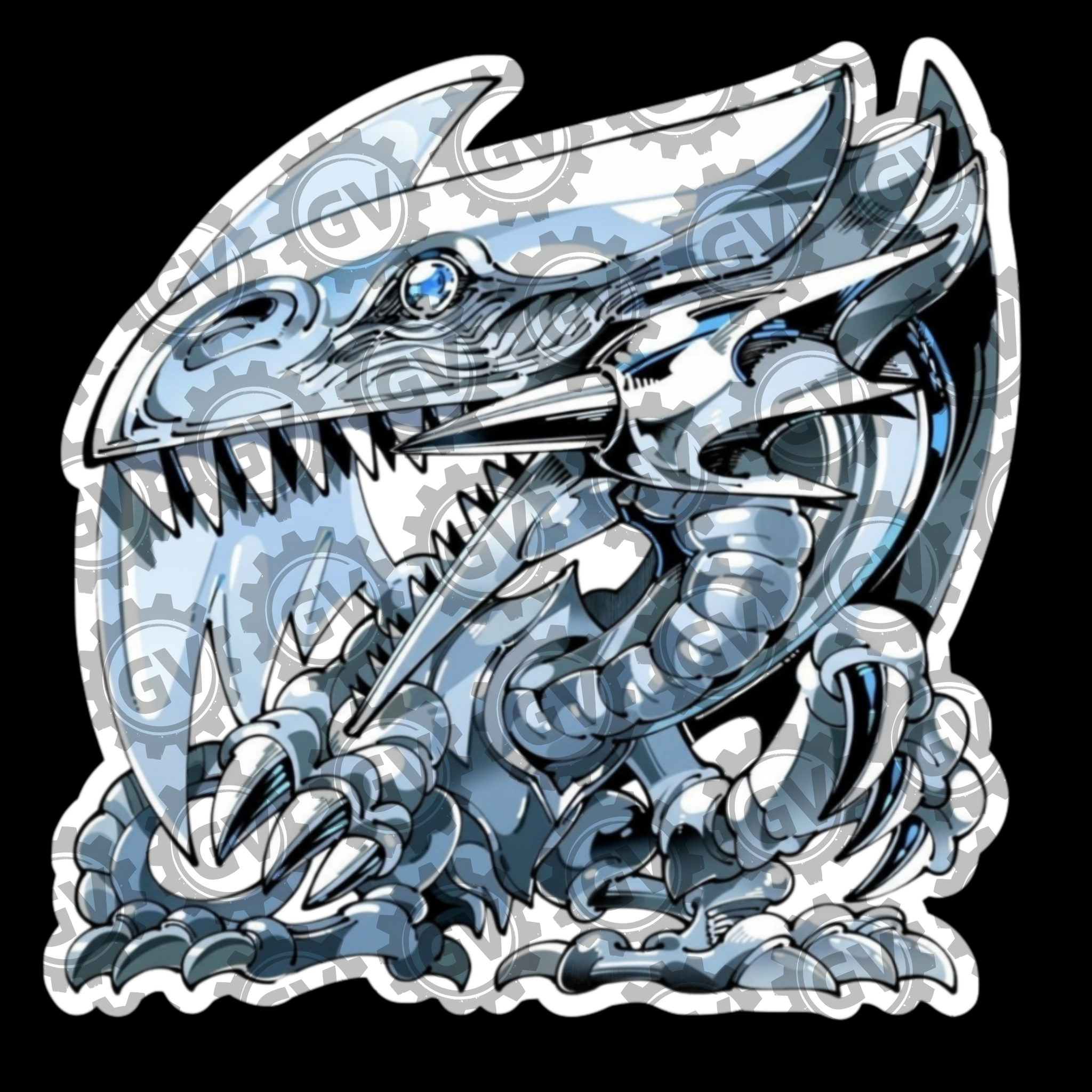 Blue Eyes White Dragon Stickers & Decals