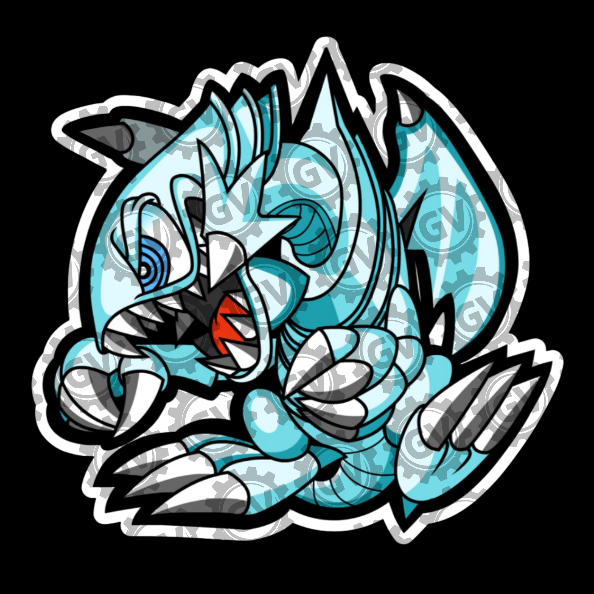 Blue Eyes White Dragon Stickers & Decals