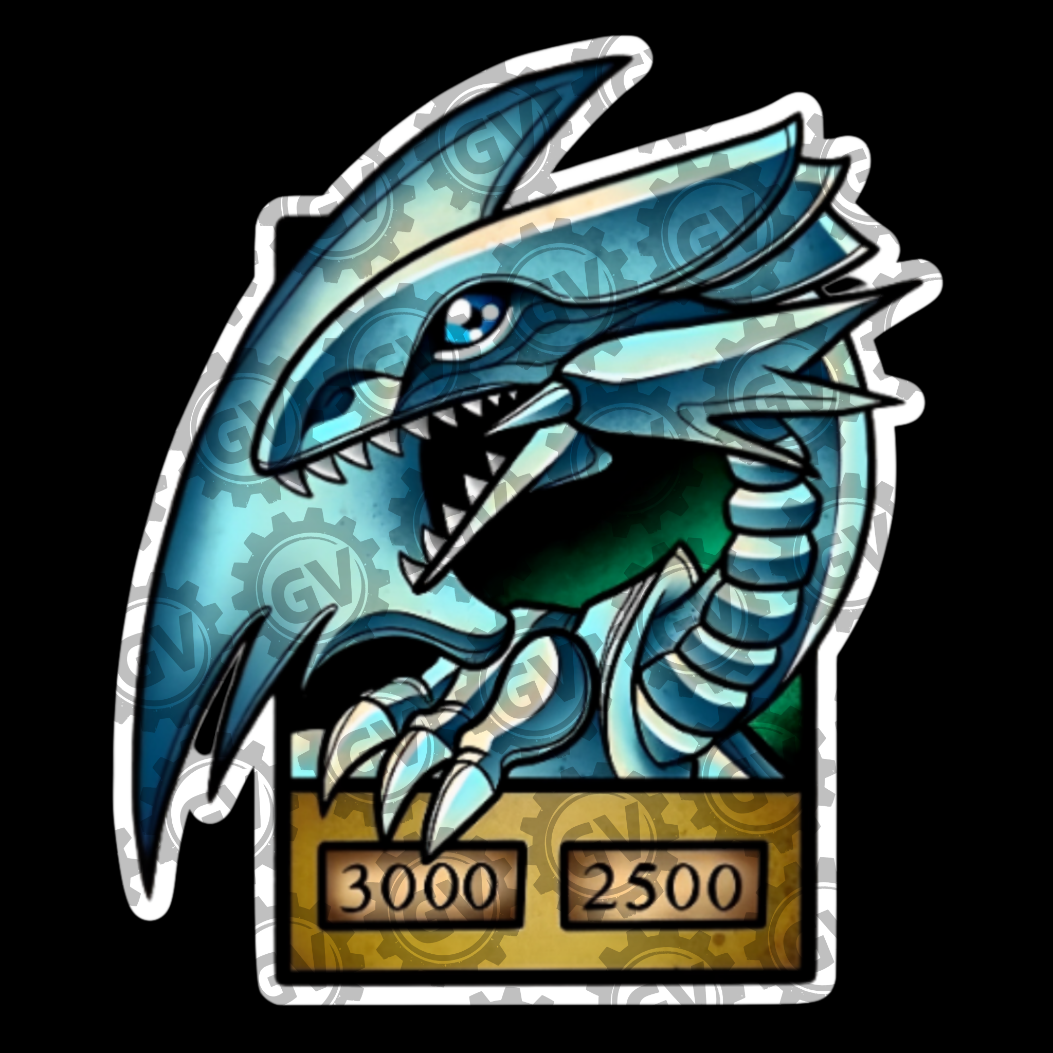 Blue Eyes White Dragon Stickers & Decals