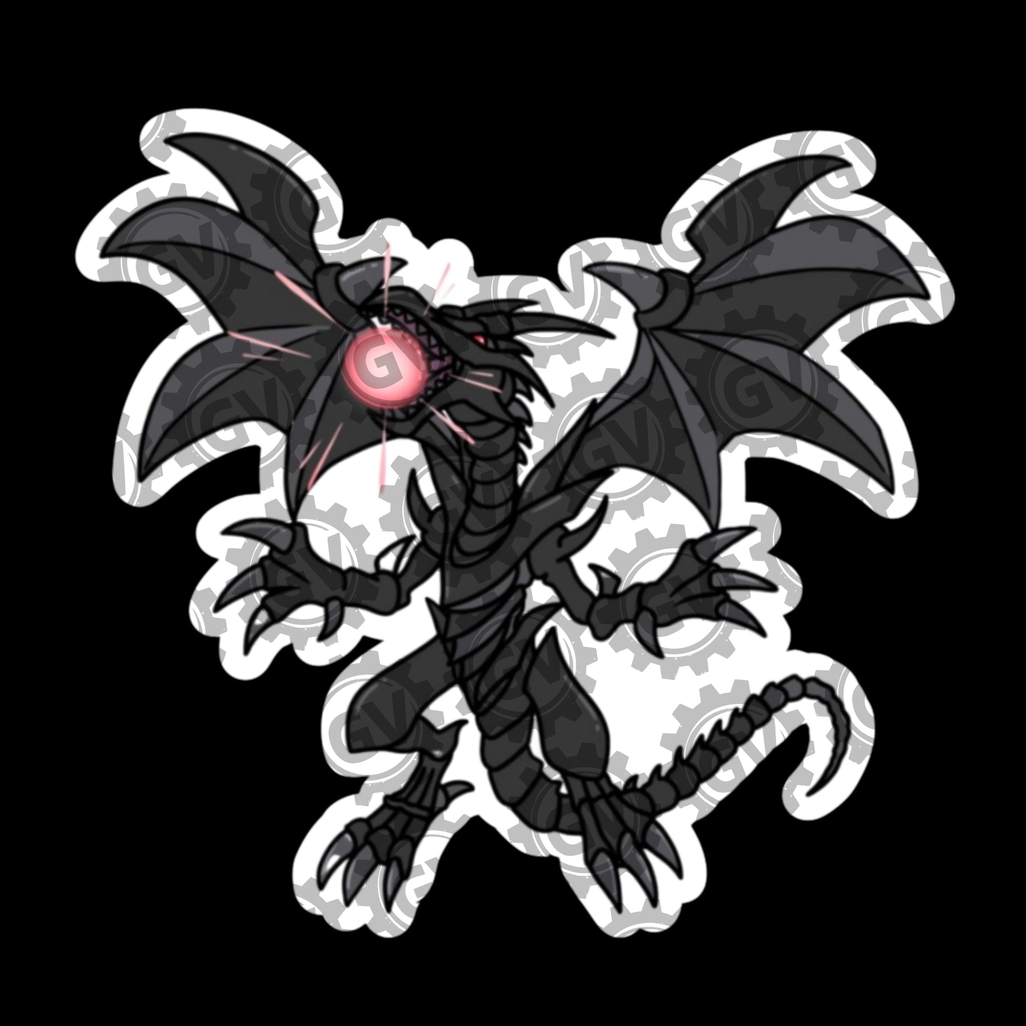 Red Eyes Black Dragon Stickers & Decals