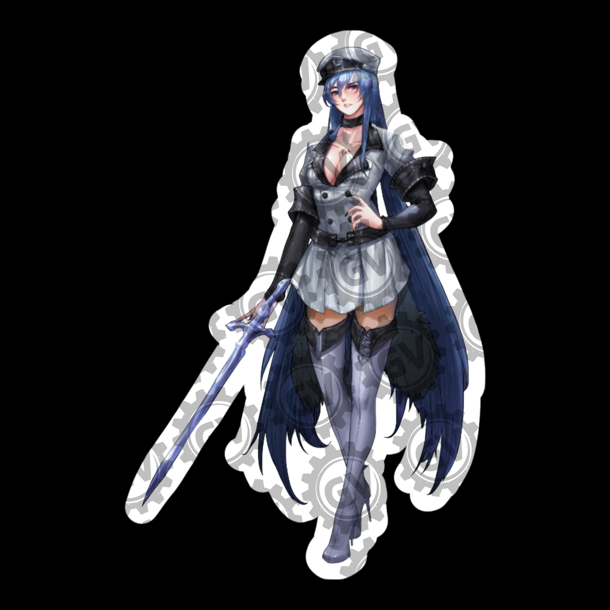 Esdeath Stickers & Decals 4